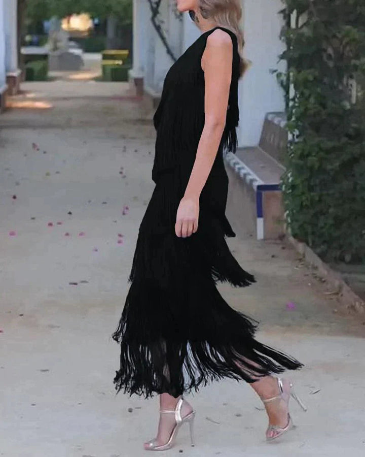 Mirella - Long Dress With Bangs