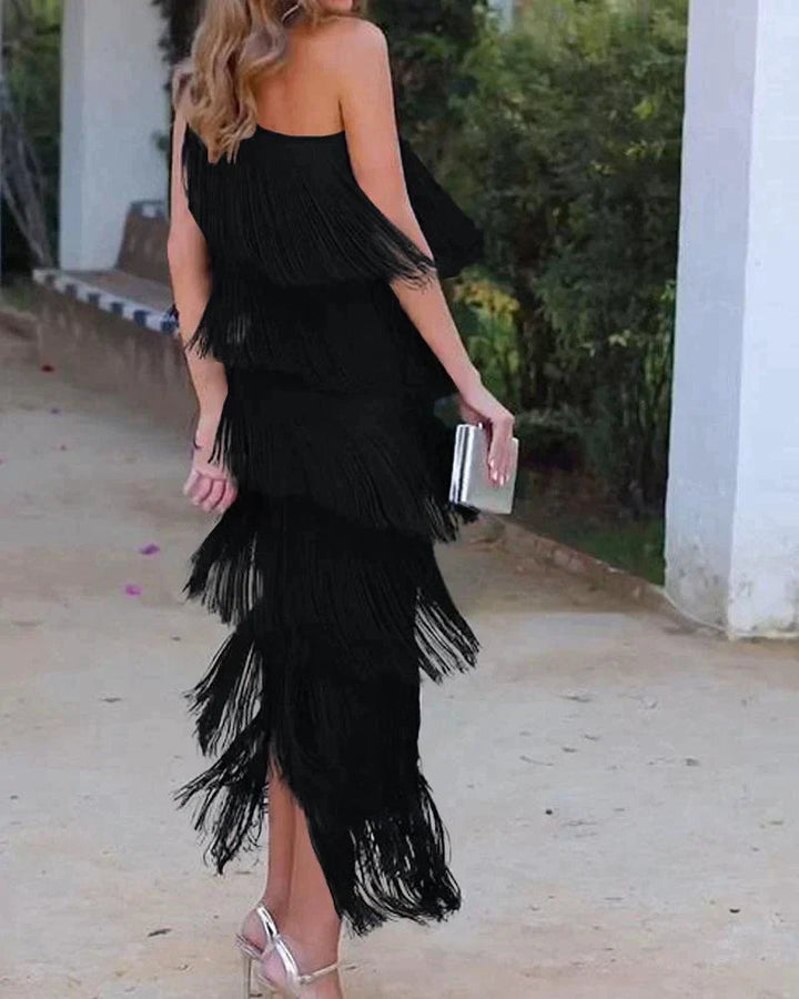 Mirella - Long Dress With Bangs