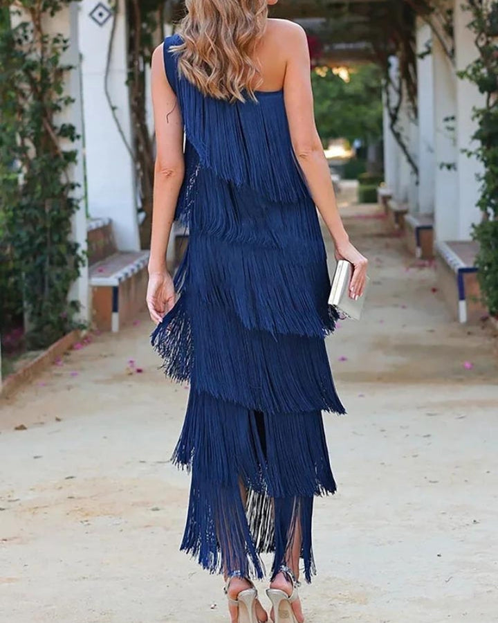 Mirella - Long Dress With Bangs