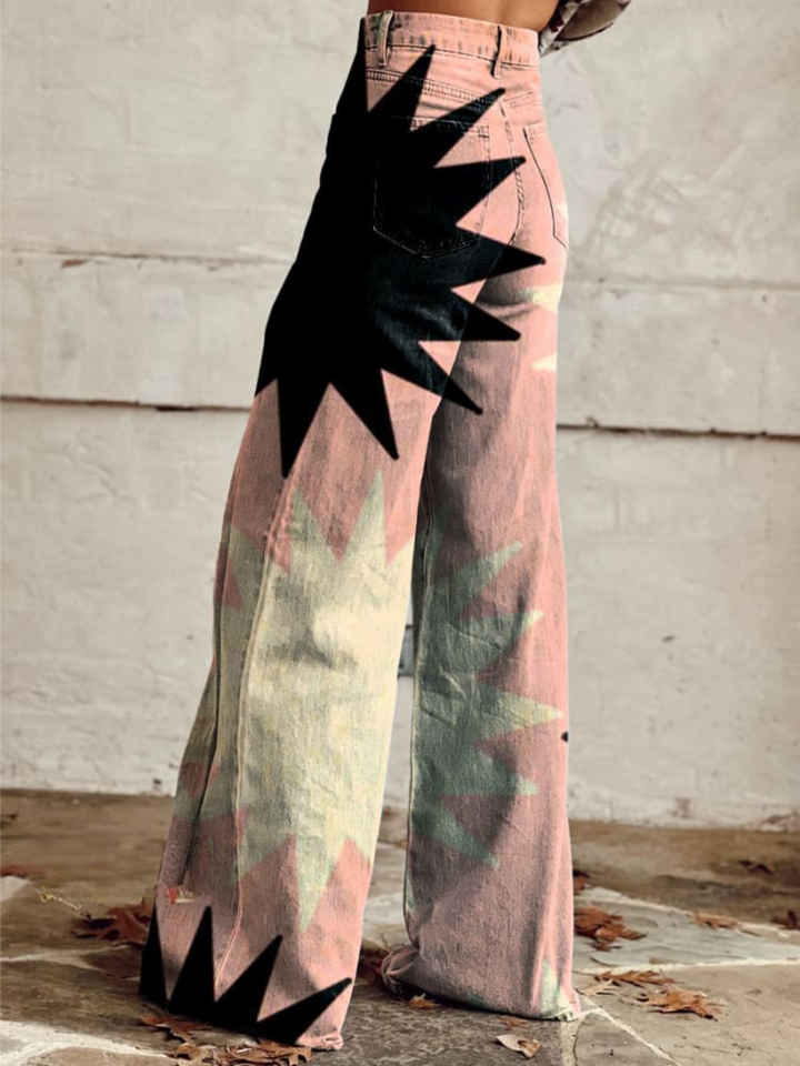 CZARINA - GEOMETRIC WIDE-LEG PANTS