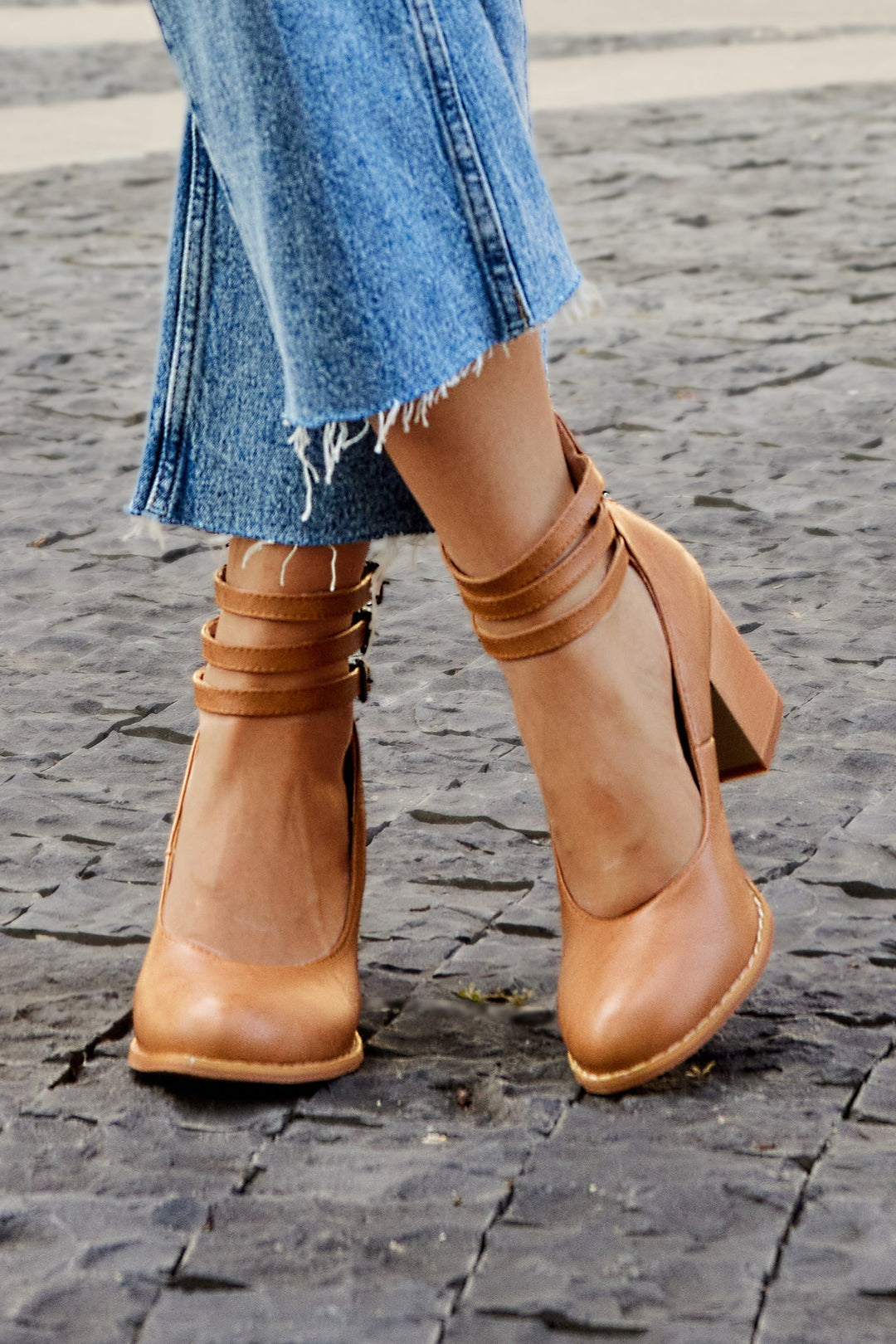 Caa - Plain Sandals With Ankle Strap