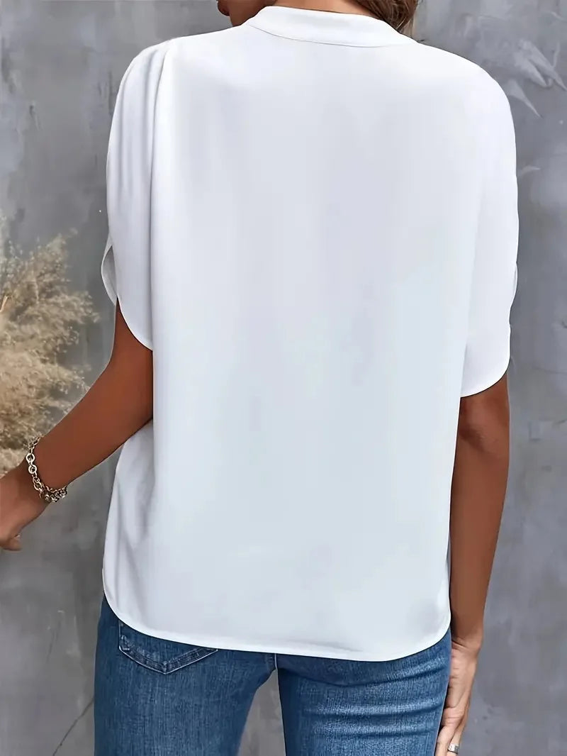 ALICE | SOFT ELEGANT V-NECK BLOUSE