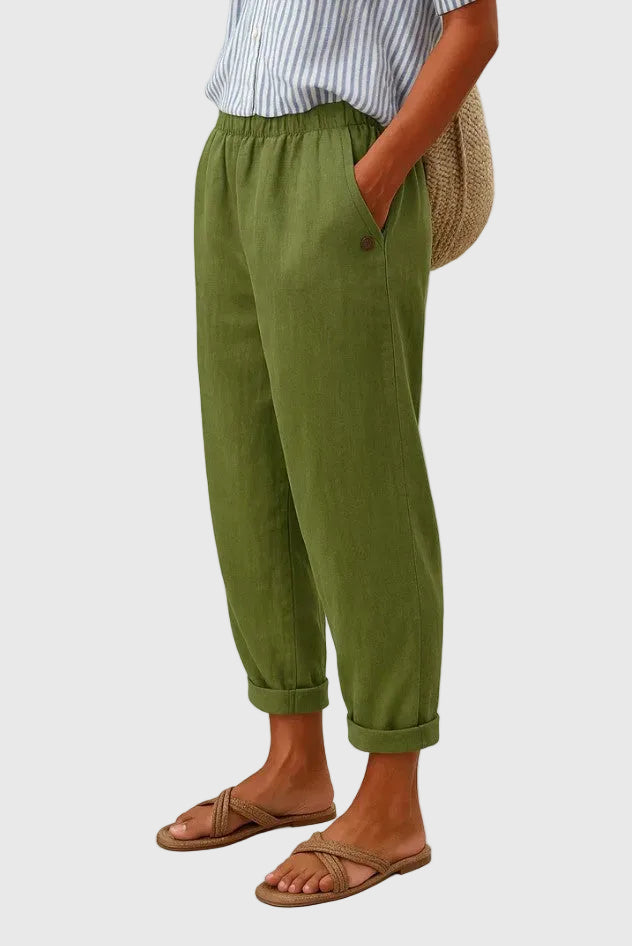 Marilyn | Timeless Linen-Cotton Trousers