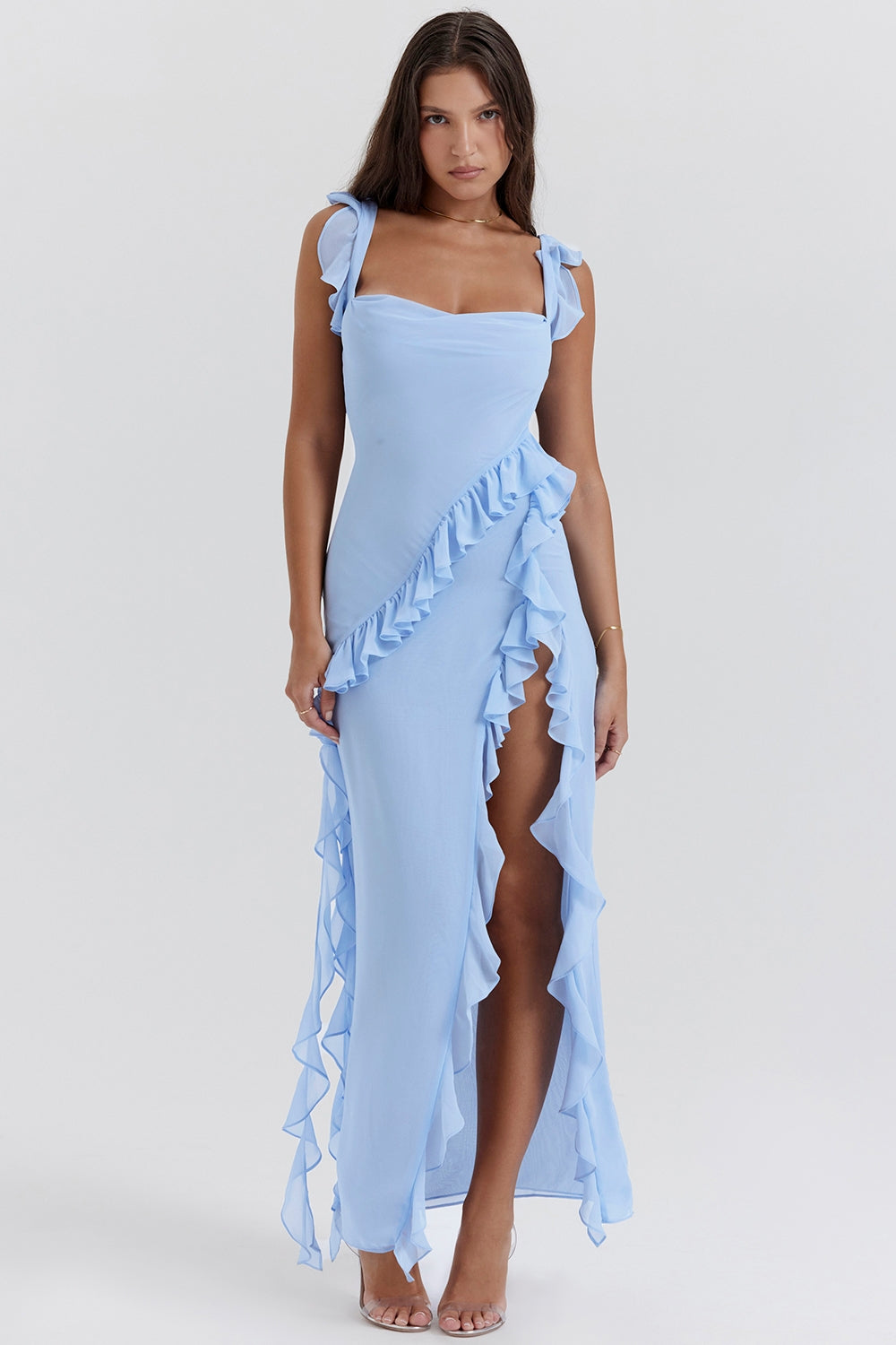 Dalia - Long Dress With Ruffles